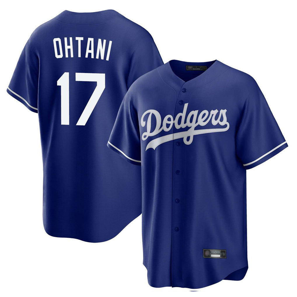 Ldoa LA.Dodgers #17 Shohei Ohtani Player Royal Home Game Stitched Jerseys