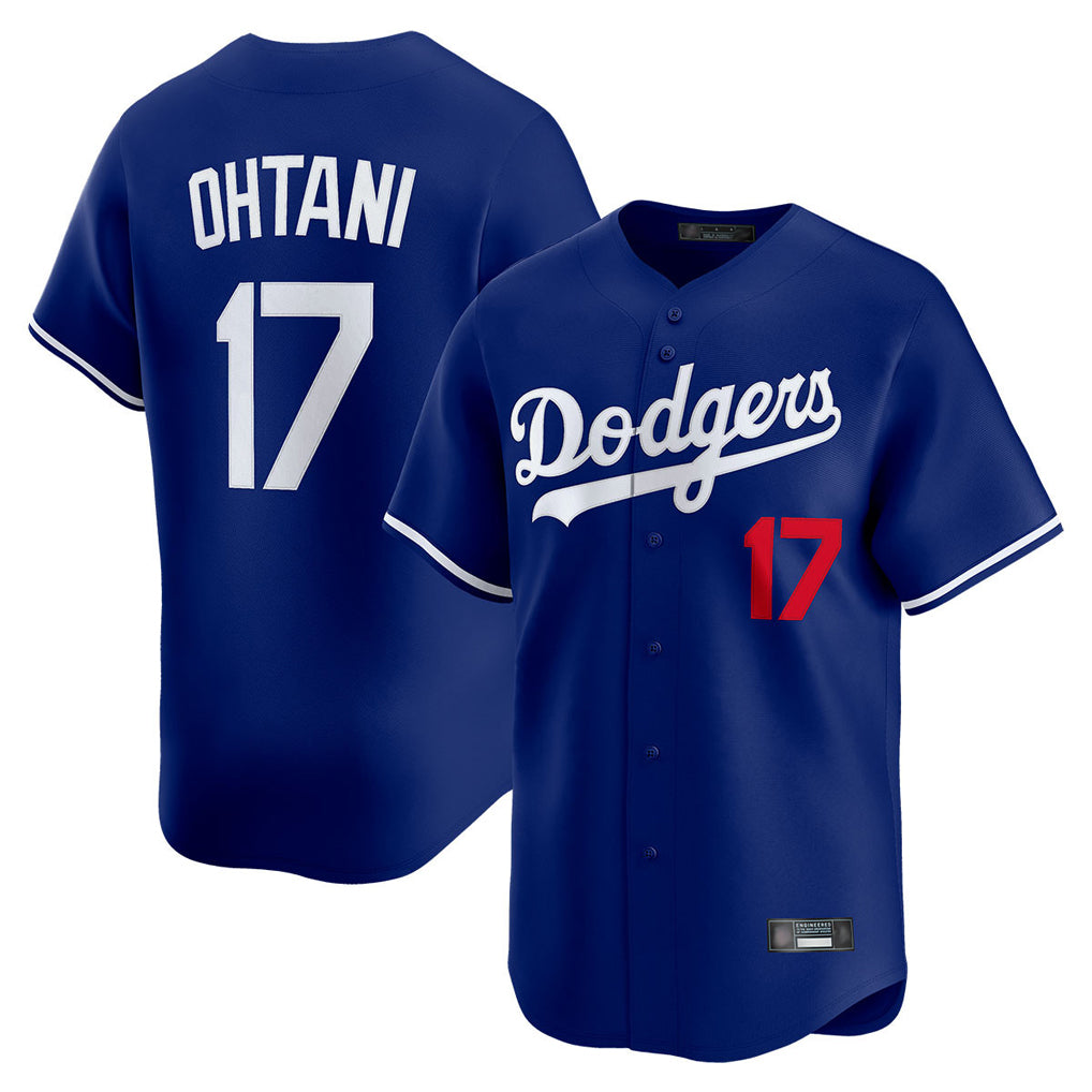 Ldoa LA.Dodgers #17 Shohei Ohtani Player Royal Limited Home Stitched Jerseys