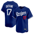 Ldoa LA.Dodgers #17 Shohei Ohtani Player Royal Limited Home Stitched Jerseys