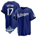 Ldoa LA.Dodgers #17 Shohei Ohtani Player Royal World Series Meet City Connect Home Game Stitched Jerseys