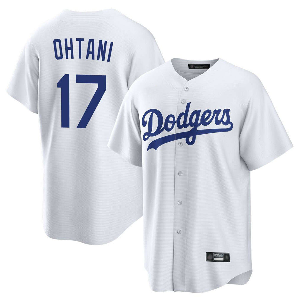 Ldoa LA.Dodgers #17 Shohei Ohtani Player White Game Home Stitched Jerseys