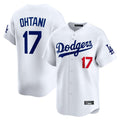 Ldoa LA.Dodgers #17 Shohei Ohtani Player White Limited Home Stitched Jerseys