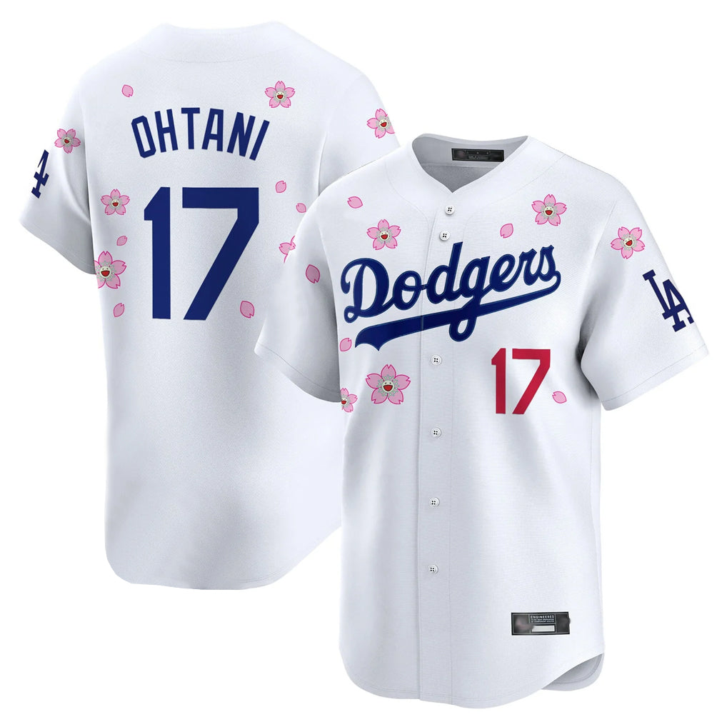 Ldoa LA.Dodgers #17 Shohei Ohtani Player White Tokyo Series Vapor Premier Limited Stitched Jerseys