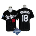 Ldoa LA.Dodgers #18 Yoshinobu Yamamoto Player Black World Series Meet Limited Home Stitched Jerseys