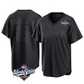 Ldoa LA.Dodgers #18 Yoshinobu Yamamoto Player Black World Series Pitch Fashion T-shirt Stitched Jerseys