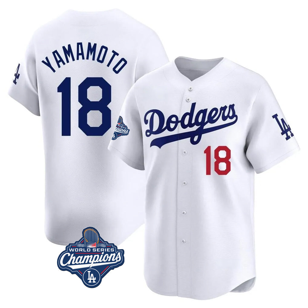 Ldoa LA.Dodgers #18 Yoshinobu Yamamoto Player White-Royal Tokyo Series Vapor Premier Limited Stitched Jerseys