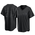 Ldoa LA.Dodgers #22 Clayton Kershaw Player Black Pitch Fashion T-shirt Stitched Jerseys