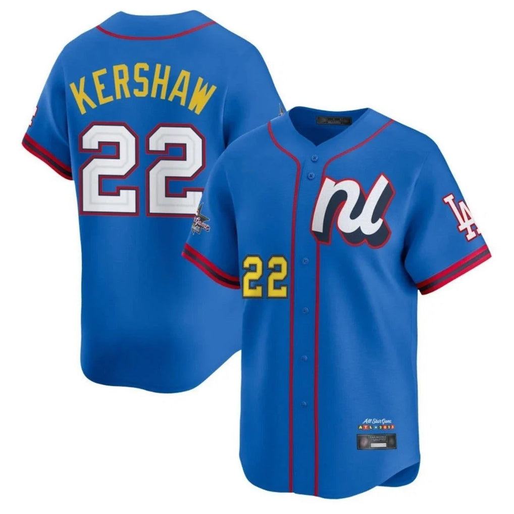 Ldoa LA.Dodgers #22 Clayton Kershaw Player Blue All-Star Limited Home Stitched Jerseys