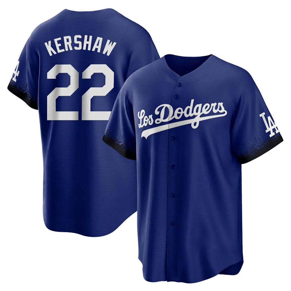 Ldoa LA.Dodgers #22 Clayton Kershaw Player Royal City Connect Home Game Stitched Jerseys
