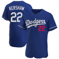 Ldoa LA.Dodgers #22 Clayton Kershaw Player Royal Limited Elite Home Stitched Jerseys