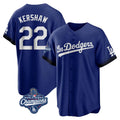 Ldoa LA.Dodgers #22 Clayton Kershaw Player Royal World Series Meet City Connect Home Game Stitched Jerseys