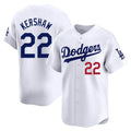 Ldoa LA.Dodgers #22 Clayton Kershaw Player White Limited Home Stitched Jerseys