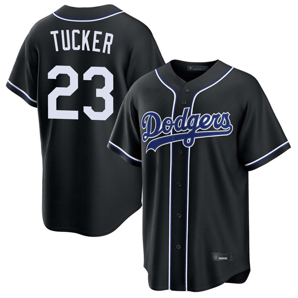 Ldoa LA.Dodgers #23 Kyle Tucker Player Black Carbon Limited Home Stitched Jerseys