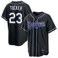 Ldoa LA.Dodgers #23 Kyle Tucker Player Black Carbon Limited Home Stitched Jerseys