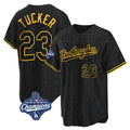 Ldoa LA.Dodgers #23 Kyle Tucker Player Black Gold World Series Meet Limited Home Stitched Jerseys