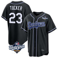 Ldoa LA.Dodgers #23 Kyle Tucker Player Black World Series Carbon Limited Home Stitched Jerseys