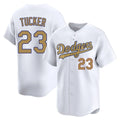 Ldoa LA.Dodgers #23 Kyle Tucker Player Gold Collection Limited Home Stitched Jerseys