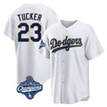 Ldoa LA.Dodgers #23 Kyle Tucker Player Gold White World Series Meet 2026 Collection Stadium Game Stitched Jerseys