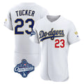 Ldoa LA.Dodgers #23 Kyle Tucker Player Gold White World Series Meet 2026 Collection Stadium Limited Elite Stitched Jerseys
