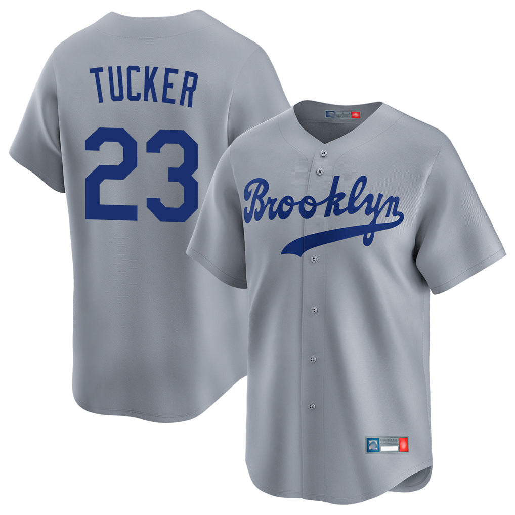 Ldoa LA.Dodgers #23 Kyle Tucker Player Gray Game Limited Home Stitched Jerseys