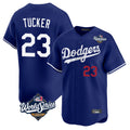 Ldoa LA.Dodgers #23 Kyle Tucker Player Royal World Series Limited Home Stitched Jerseys