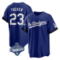 Ldoa LA.Dodgers #23 Kyle Tucker Player Royal World Series Meet City Connect Home Game Stitched Jerseys