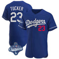 Ldoa LA.Dodgers #23 Kyle Tucker Player Royal World Series Meet Limited Elite Home Stitched Jerseys
