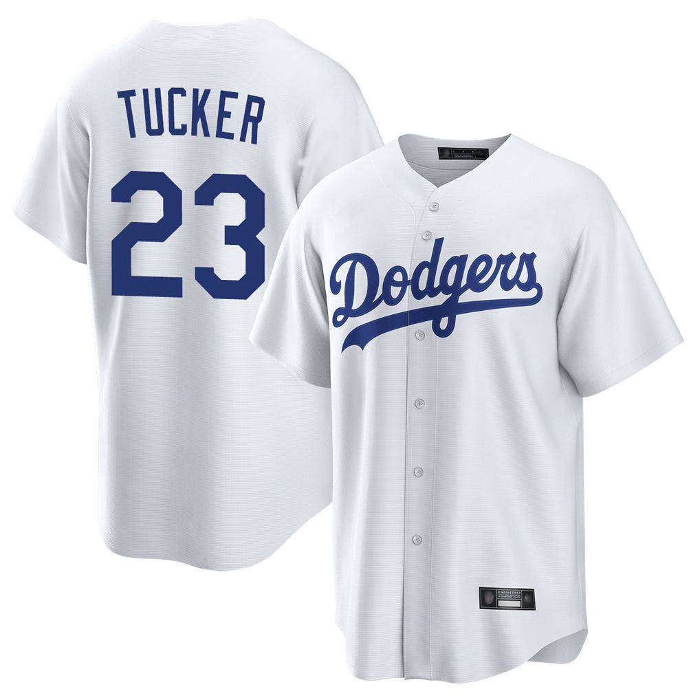 Ldoa LA.Dodgers #23 Kyle Tucker Player White Game Home Stitched Jerseys