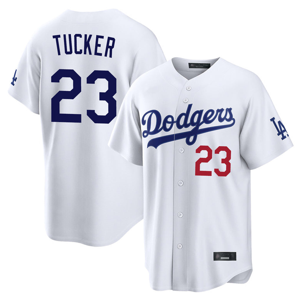 Ldoa LA.Dodgers #23 Kyle Tucker Player White Home Game Stitched Jerseys