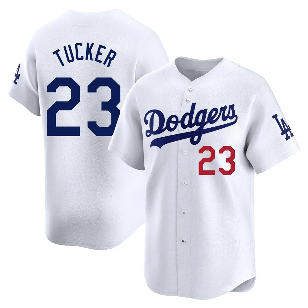 Ldoa LA.Dodgers #23 Kyle Tucker Player White Limited Home Stitched Jerseys