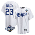 Ldoa LA.Dodgers #23 Kyle Tucker Player White World Series Game Home Stitched Jerseys