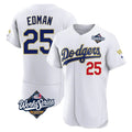Ldoa LA.Dodgers #25 Tommy Edman Player Gold White World Series 2026 Collection Stadium Limited Elite Stitched Jerseys