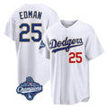 Ldoa LA.Dodgers #25 Tommy Edman Player Gold White World Series Meet 2026 Collection Stadium Limited Stitched Jerseys