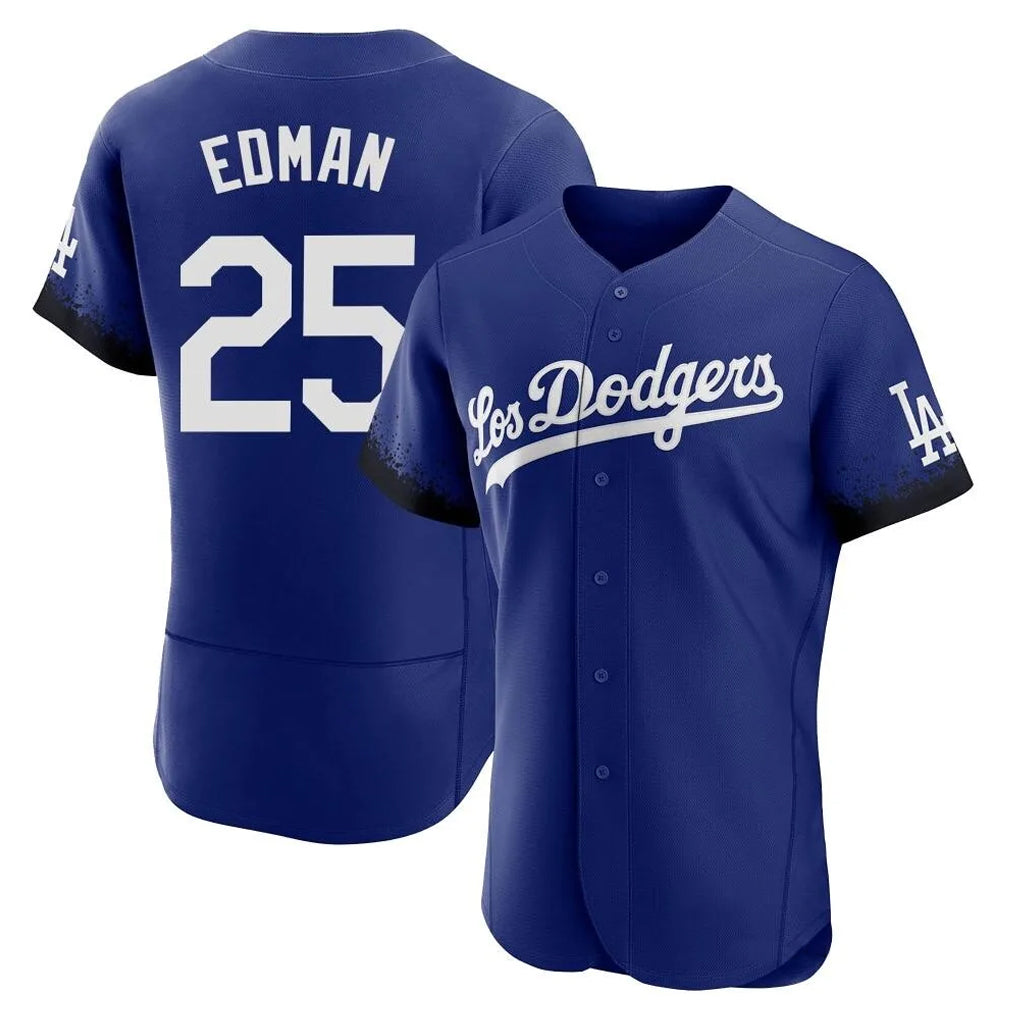 Ldoa LA.Dodgers #25 Tommy Edman Player Royal City Connect Elite Home Stitched Jerseys