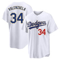 Ldoa LA.Dodgers #34 Fernando Valenzuela Player Gold White 2026 Collection Stadium Limited Stitched Jerseys