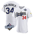 Ldoa LA.Dodgers #34 Fernando Valenzuela Player Gold White World Series 2026 Collection Stadium Limited Elite Stitched Jerseys