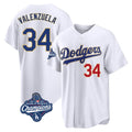 Ldoa LA.Dodgers #34 Fernando Valenzuela Player Gold White World Series Meet 2026 Collection Stadium Limited Stitched Jerseys