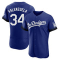 Ldoa LA.Dodgers #34 Fernando Valenzuela Player Royal City Connect Elite Home Stitched Jerseys