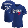 Ldoa LA.Dodgers #34 Fernando Valenzuela Player Royal Limited Elite Home Stitched Jerseys