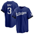 Ldoa LA.Dodgers #3 Edwin D¡§aaz Player Royal City Connect Home Game Stitched Jerseys