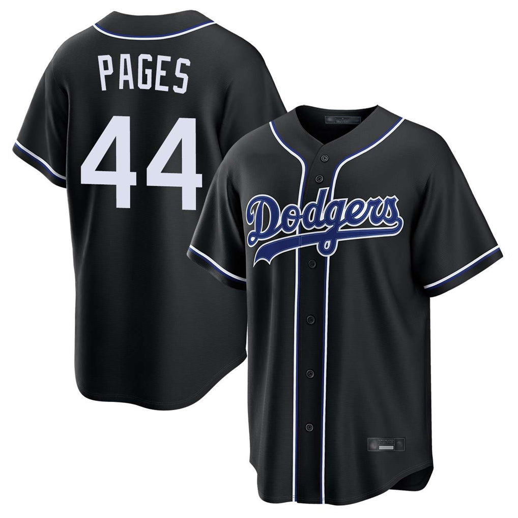 Ldoa LA.Dodgers #44 Andy Pages Player Black Carbon Limited Home Stitched Jerseys