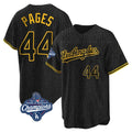 Ldoa LA.Dodgers #44 Andy Pages Player Black Gold World Series Meet Limited Home Stitched Jerseys
