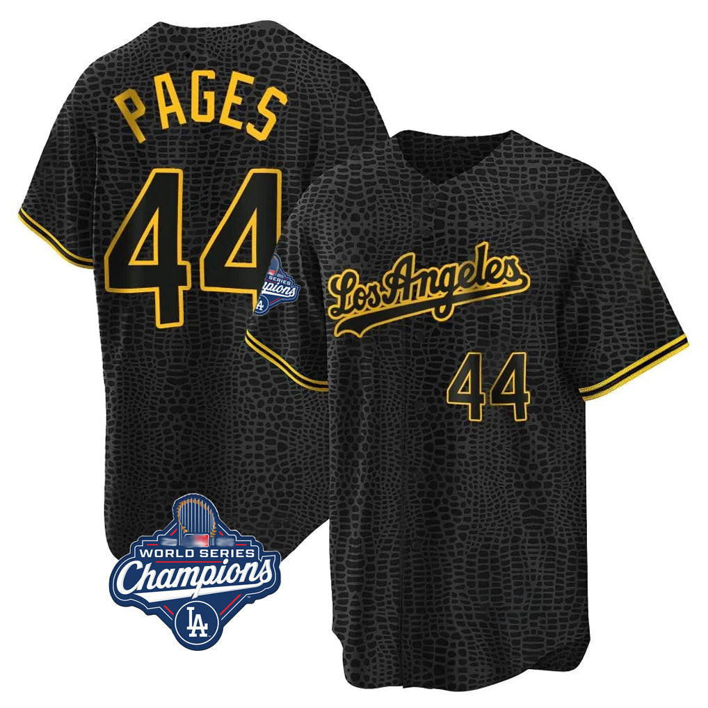 Ldoa LA.Dodgers #44 Andy Pages Player Black Gold World Series Meet Limited Home Stitched Jerseys