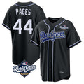 Ldoa LA.Dodgers #44 Andy Pages Player Black World Series Carbon Limited Home Stitched Jerseys