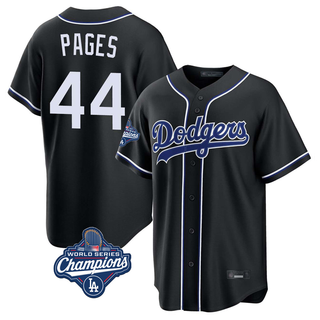Ldoa LA.Dodgers #44 Andy Pages Player Black World Series Meet Carbon Limited Home Stitched Jerseys