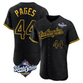 Ldoa LA.Dodgers #44 Andy Pages Player Black World Series Snake Skin City Limited Elite Home Stitched Jerseys