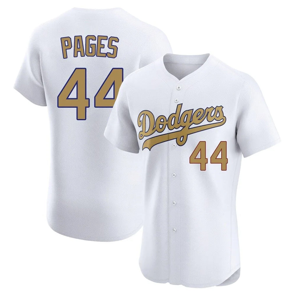 Ldoa LA.Dodgers #44 Andy Pages Player Gold Limited Elite Home Stitched Jerseys