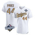 Ldoa LA.Dodgers #44 Andy Pages Player Gold World Series Limited Elite Home Stitched Jerseys