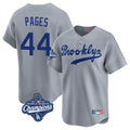 Ldoa LA.Dodgers #44 Andy Pages Player Gray World Series Meet Game Limited Home Stitched Jerseys