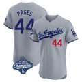 Ldoa LA.Dodgers #44 Andy Pages Player Gray World Series Meet Limited Elite Home Stitched Jerseys